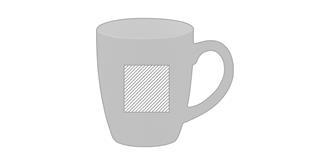 Mug élégant 290ml en céramique coloré Rentas - Impression Gauche