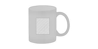 Mug de 300 ml en céramique élégante Darkos - Impression Droite