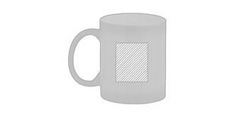 Mug de 300 ml en céramique élégante Darkos - Impression Gauche