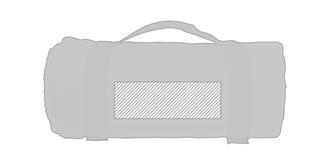 Molleton (180 g/m²) plaid en polaire fleece - Marquage Recto