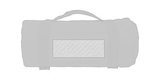 Molleton (180 g/m²) plaid en polaire fleece - Marquage Verso