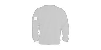 Sweat-shirt coloré adulte unisexe en coton Sendy - Marquage manche droite
