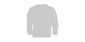 Sweat-shirt coloré adulte unisexe en coton Sendy - Marquage manche gauche
