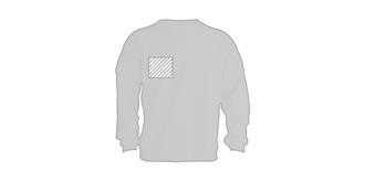 Sweat-shirt coloré adulte unisexe en coton Sendy - Marquage poitrine droite
