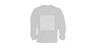 Sweat-shirt coloré adulte unisexe en coton Sendy - Marquage Recto