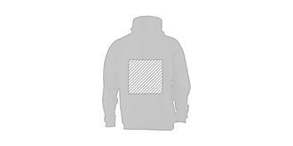 Sweat-shirt à capuche adulte avec poche Adonis - Marquage Verso