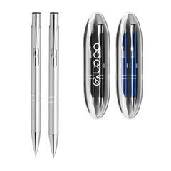 Kit stylo à bille et porte-mine en métal Kito
