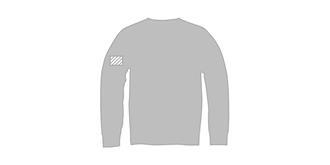 Sweater ras du cou unisexe de qualité Sahori - Marquage manche droite