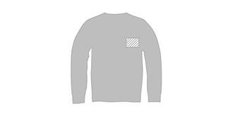 Sweater ras du cou unisexe de qualité Sahori - Marquage poitrine gauche