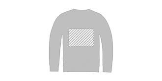 Sweater ras du cou unisexe de qualité Sahori - Marquage Verso