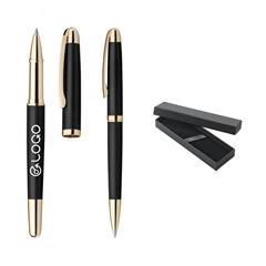 Kit roller et stylo bille en métal Ezekiel