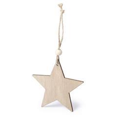 OBG PUB - Ornement de noël forme d'étoile en bois Timel