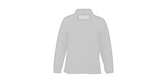 Veste imperméable en PET recyclé Scola - Impression arrière en haut