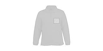 Veste chaude et douce en PET recyclé Distoa - Marquage poitrine gauche