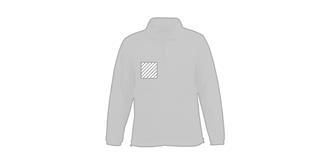 Veste en laine polaire chaude et lisse Higray - Marquage poitrine droite