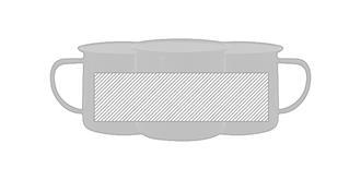 Tasse métallique 380 ml aspect robuste Wilenye - Marquage autour