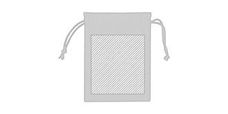 Mini sac écologique pratique en coton Jorty - Marquage Recto