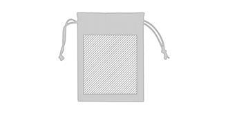 Mini sac écologique pratique en coton Jorty - Marquage Verso