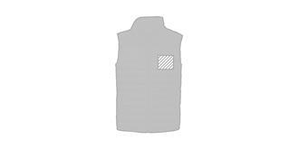 Gilet imperméable et respirant en polyester Borda - Marquage poitrine gauche