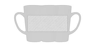 Tasse en céramique de 480 ml Kopus - Marquage autour