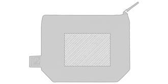 Nécessaire en coton couleur naturel Fairy - Marquage Verso