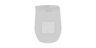 Gobelet thermique en acier inoxydable birdy - Marquage Recto