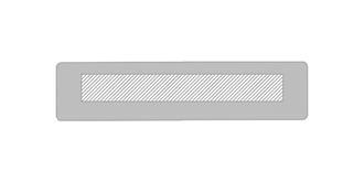 Règle de 15 cm en plastique recyclé Lazyra - Marquage Verso