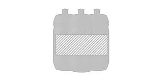 Bouteille de sport 500 ml en plastique léger Corea - Marquage autour