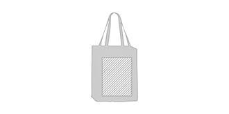 Sac pliable pratique en coton Dylena - Marquage Verso