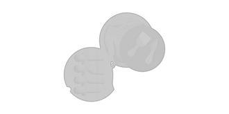 Set fromages de 4 pièces en bambou Parmel - impression sur le 2ème article