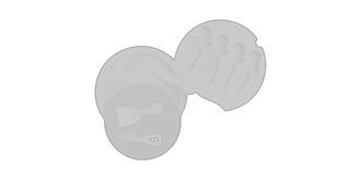 Set fromages de 4 pièces en bambou Parmel - Impression sur manche couteau