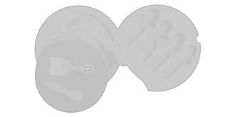 Set fromages de 4 pièces en bambou Parmel - Impression sur manche spatule