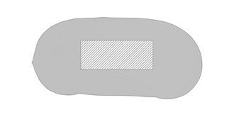 Masque de voyage en microfibre douce Alerpa - Marquage Recto