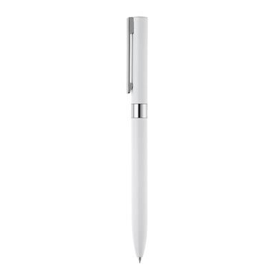 Stylo à bille en aluminium claire Blanc