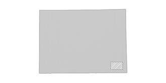 Set de table rectangulaire pliable en bambou Jarko - impression en bas à droite