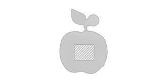 Porte-monnaie en forme amusante de pomme Kumba - Marquage Recto