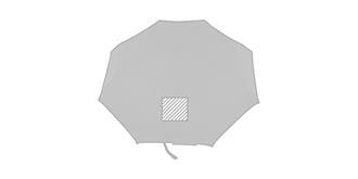 Parapluie à ouverture automatique en pongé Telfar - Impression 1er pan du parapluie