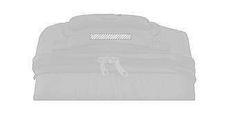 Valise à 2 compartiments avec 4 roues Tuare - Impression Haut