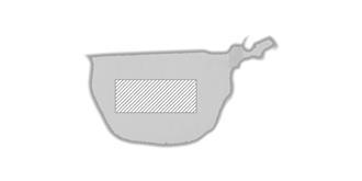 Sac écologique pliable en coton Haely - Impression à l'intérieur