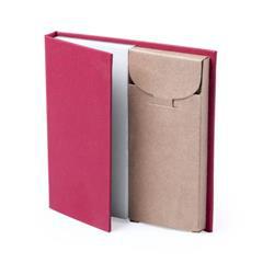 Bloc-notes avec étui à crayons Lumiar