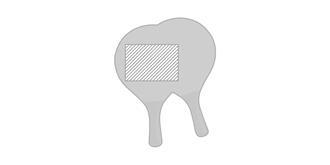 Set de raquette de plage en bois Kagye - impression sur le 2ème article