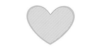 Cœur autocollant réfléchissant en PVC Quiero - Marquage Recto