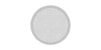 Autocollant réfléchissant forme rond moyen Boria - Marquage Recto