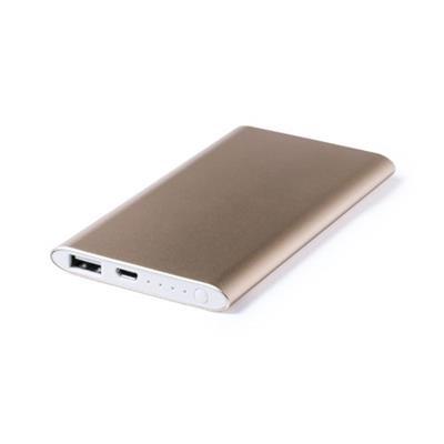 OBG.PUB - Power-bank de 5.000 mAh en aluminium Wiar Or Power-bank de 5.000 mAh en aluminium Wiar Or