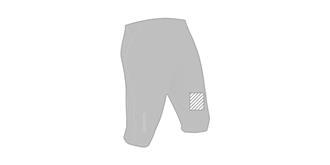 Short sportif unisexe en polyester Lorwis - Impression avant en bas