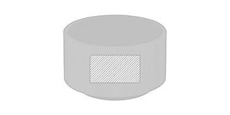 Haut-parleur Bluetooth bambou mantra - Marquage Recto