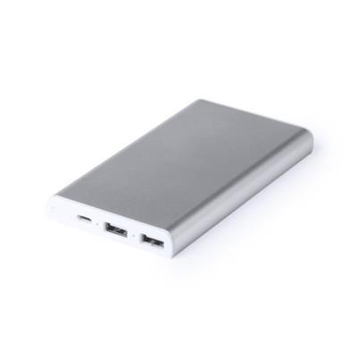 OBG.PUB - Power-bank en aluminium de 6.000 mAh Qasye Argent Power-bank en aluminium de 6.000 mAh Qasye Argent