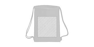 Sac à dos isotherme à cordelettes Trayden - Marquage Recto