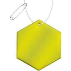 OBG PUB - Attache réfléchissante hexagonale en PVC Hunk