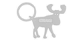 Porte-clés ouvre-bouteille au design rennes Pazyo - Marquage Recto